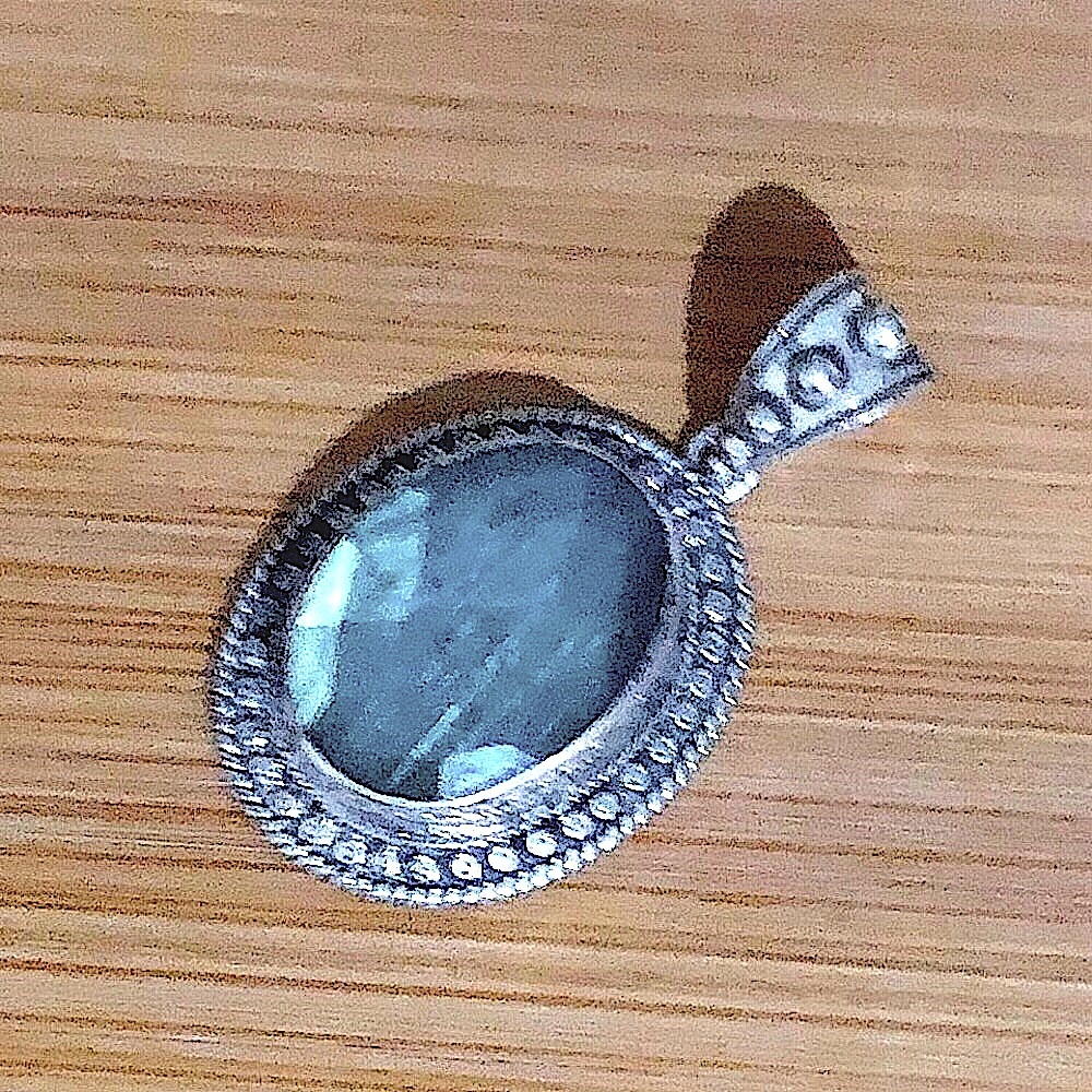 $62 Nicky Butler Estate Pendant Sterling Silver Marked NB 925 INDIA